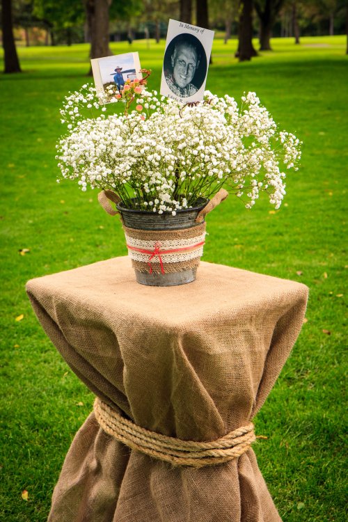 Flowers and memorial